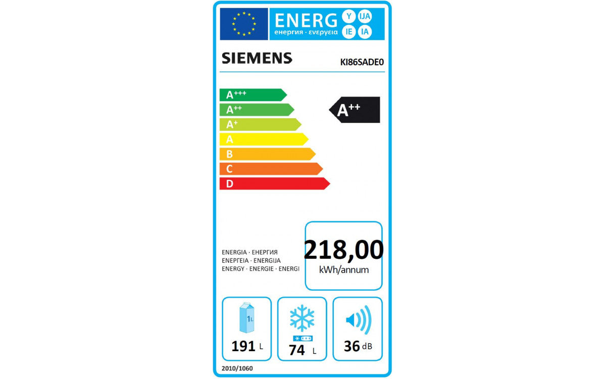 iQ500, Réfrigérateur combiné intégrable, 177.2 x 55.8 cm SIEMENS KI86SADE0