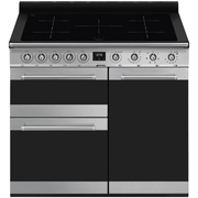 Centre De Cuisson 100 cm Induction Inox SMEG Classica SY103I - vue 1