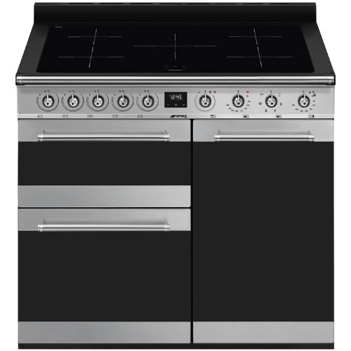 Centre De Cuisson 100 cm Induction Inox SMEG Classica SY103I - vue 1