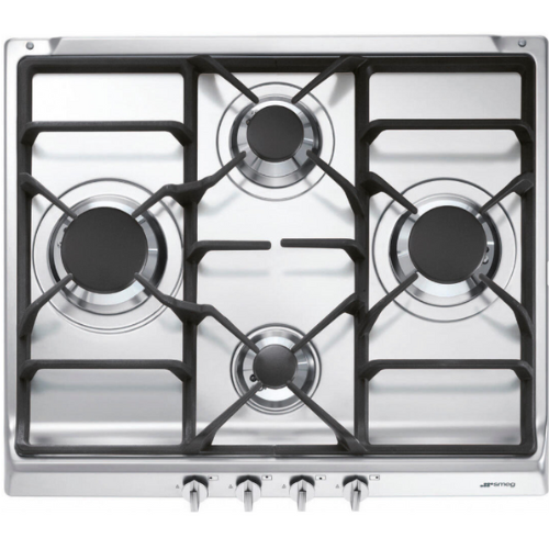 Table de cuisson 4 Feux 60cm GAZ Inox SMEG S60GHS - vue 1