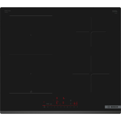 Série 6, Table à induction, 60 cm, Noir, sans cadre BOSCH PVS63KHC1E - vue 1