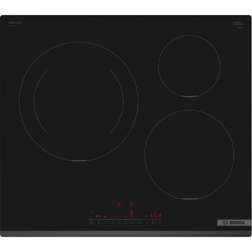 Série 6, Table à induction, 60 cm, Noir, sans cadre BOSHC PIJ631HB1E - vue 1
