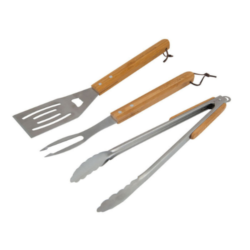 Set 3 Ustensiles manche en bois Campingaz - 2000030869