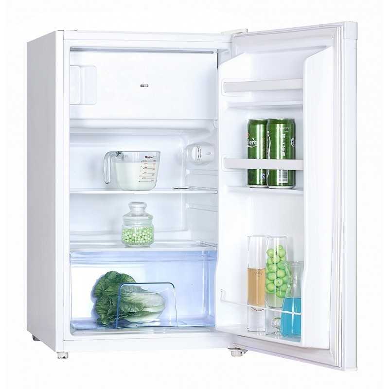 Komplette 140-cm-Küchenzeile + Elektrokochfeld mit Timer + wendbare Edelstahlspüle + 4-Sterne-Kühlschrank mit Gefrierfach oben 140M2P114DEM