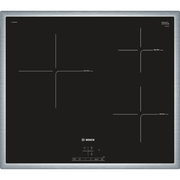 Table Induction Série | 4 Acier Inox Et Noir 60 cm BOSCH PUC645BB1E