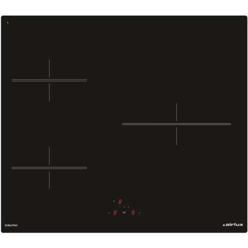 Table Induction noire 60cm 3 foyers AIRLUX ATI630BK(F)