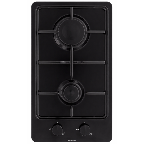 Table de cuisson gaz 2 feux Glem GT32BK - vue 1
