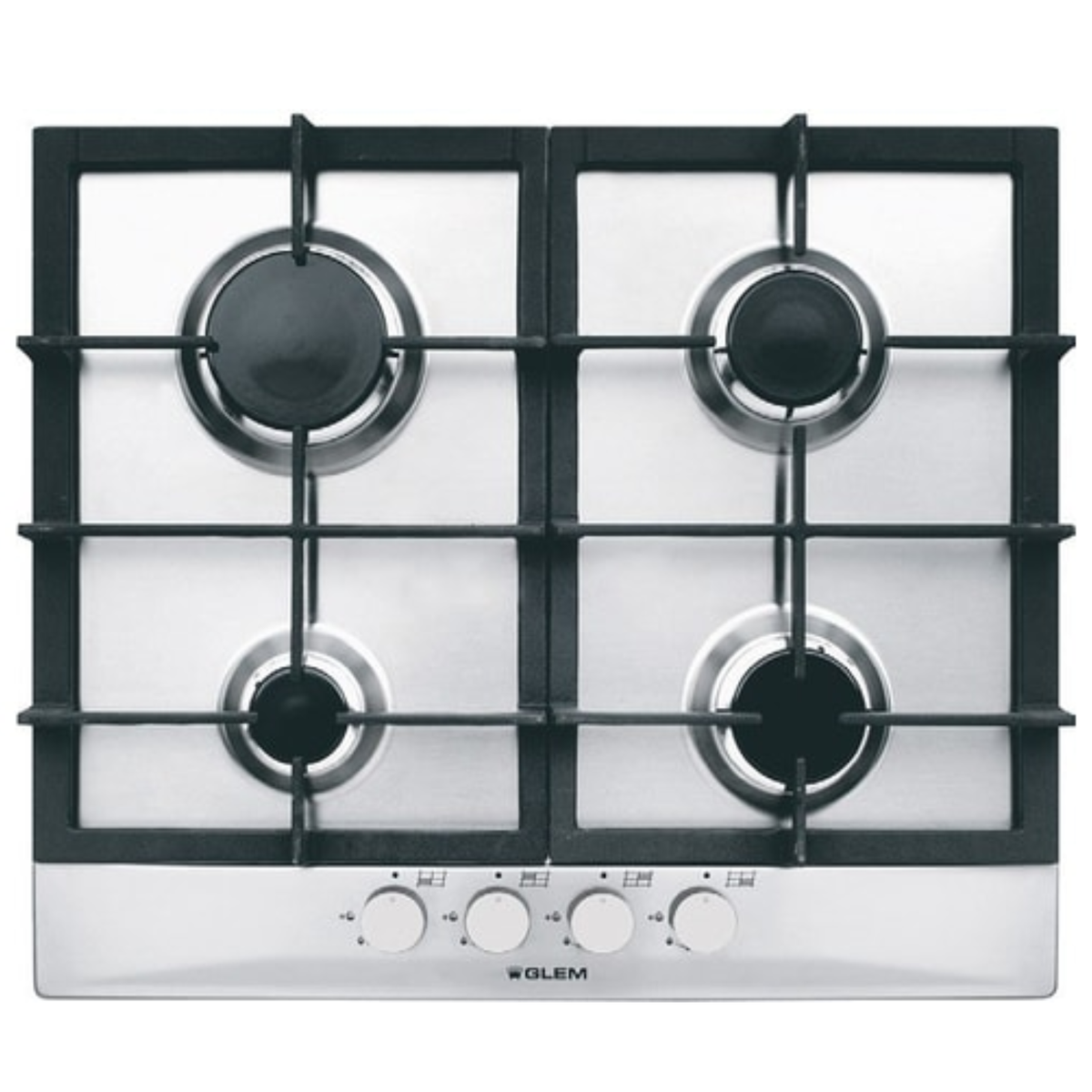 Table de cuisson gaz Glem GT64HIX - vue 1