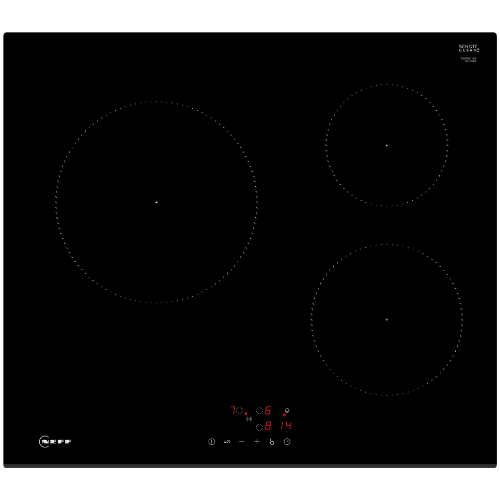 N 50, Table à induction, 60 cm, Noir, sans cadre NEFF T36FBC1L0 - vue 1