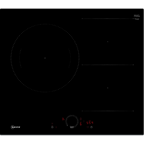 N 70, Table à induction, 60 cm, Noir, sans cadre NEFF T56FHL1L0 - vue 1