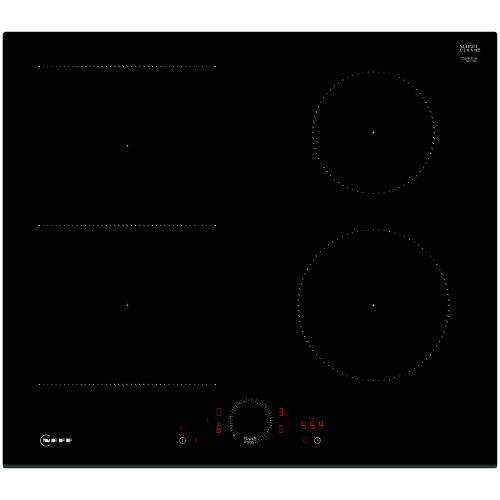 N 70, Table à induction, 60 cm, Noir, sans cadre NEFF T56FHS1L0 - vue 1