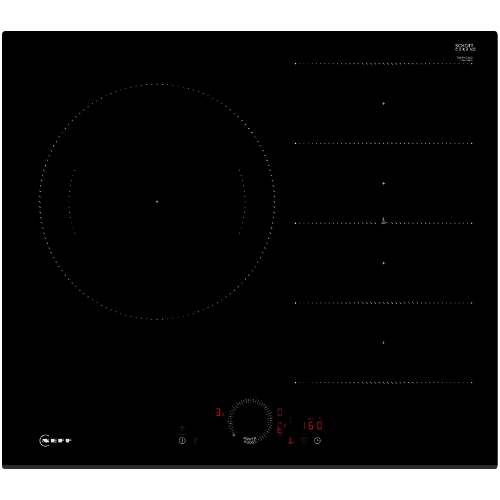 N 70, Table à induction, 60 cm, Noir, sans cadre NEFF T66FHC4L0 - vue 1