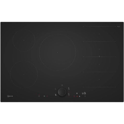 N 90, Table à induction, 80 cm, Noir mat, sans cadre NEFF T68NUV4A0 - vue 1