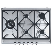 Table de cuisson 5 Feux Inox 70/75cm Smeg SE775GH5(F) - vue 1