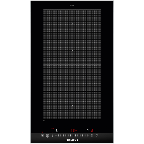 Table de cuisson Flex Induction, 30 cm, Noir Siemens EX375FXB1E - vue 1