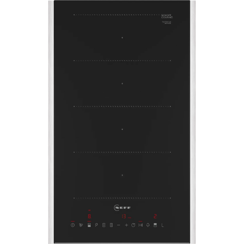 N 70, Table de cuisson Flex Induction, 30 cm, Noir, avec cadre NEFF T63TDX1L0 - vue 1