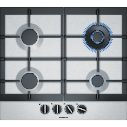 Table de cuisson gaz 4 feux 60cm Inox SIEMENS EC675PB21E