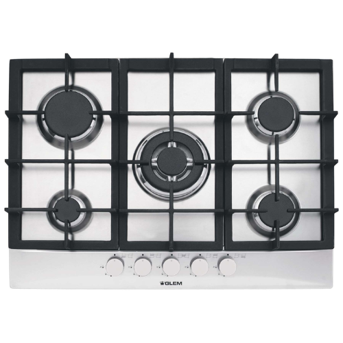 Table de cuisson gaz 70cm Glem GT755HIX - vue 1