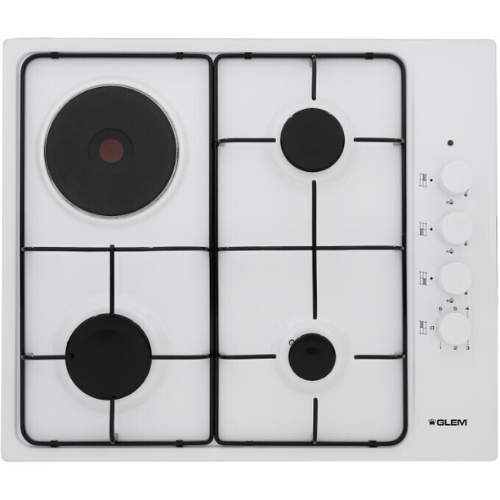 Table de cuisson mixte Glem GTL647WH - vue 1