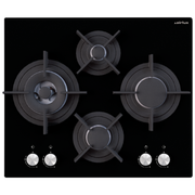 Table de cuisson verre noire 60cm AIRLUX AV685HBK - vue 1
