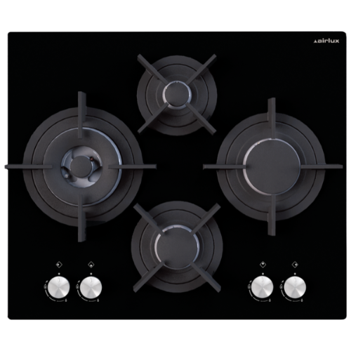 Table de cuisson verre noire 60cm AIRLUX AV685HBK - vue 1
