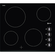 Table de cuisson vitrocéramique électrique 4 foyers 60cm NEFF T11K40X2