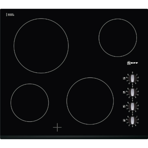 Table de cuisson vitrocéramique électrique 4 foyers 60cm NEFF T11K40X2