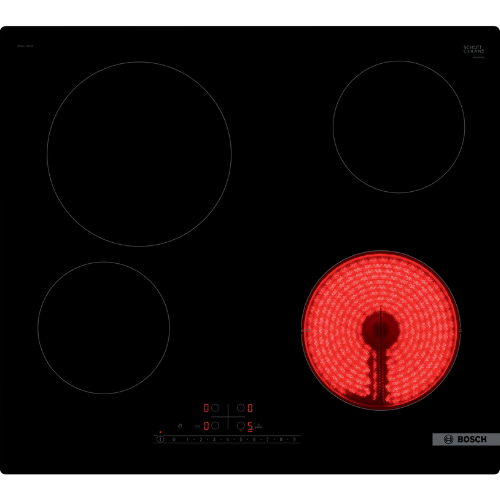Série 6, Table électrique, 60 cm, Noir, sans cadre BOSCH PKE611FN8E - vue 1