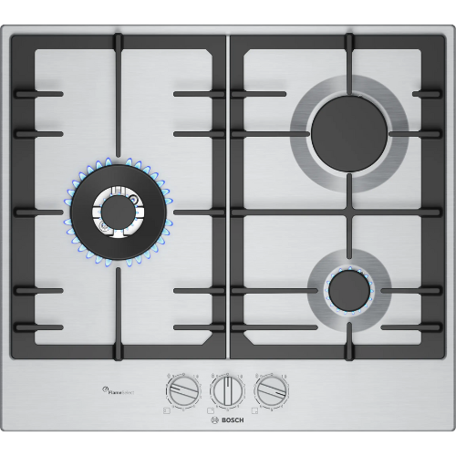 Série 6, Table gaz, 60 cm, Inox BOSCH PCC6A5I90 - vue 1
