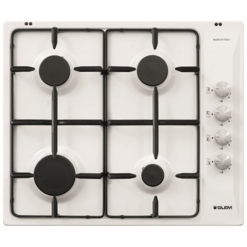 Table gaz émaillée GLEM GTL64WH
