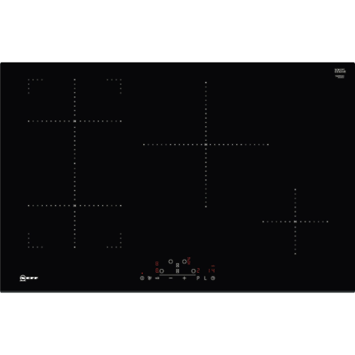 Table induction TouchControl grande largeur noir de 80cm NEFF T48FD13X2