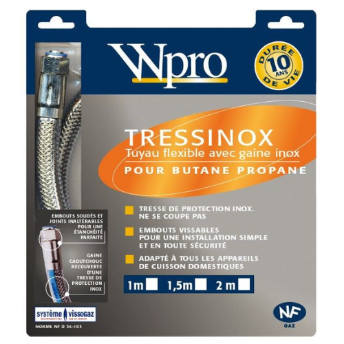 Tuyau gaz Butane TRESSINOX WPRO TBT200