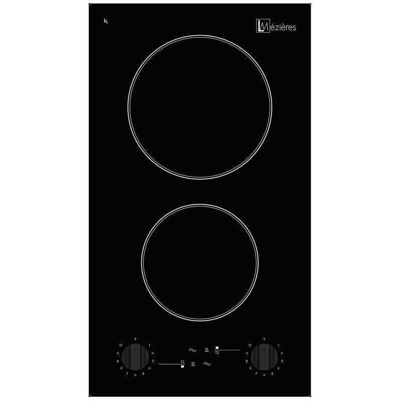 Kitchenette complète 140 cm + domino vitro + évier inox réversible + réfrigérateur top 4* 140M2P114DVMT