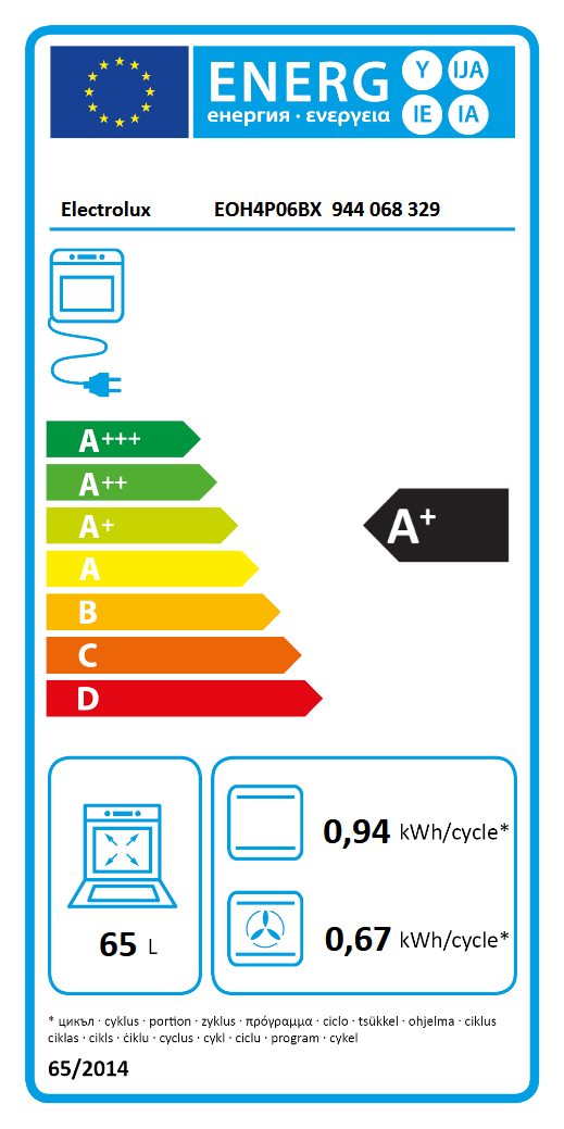 Four Pyrolyse Série 300 ELECTROLUX EOH4P06BX