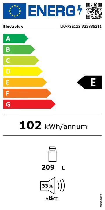 Réfrigérateur Encastrable 121.8 cm Série700 ELECTROLUX LRA7SE12S