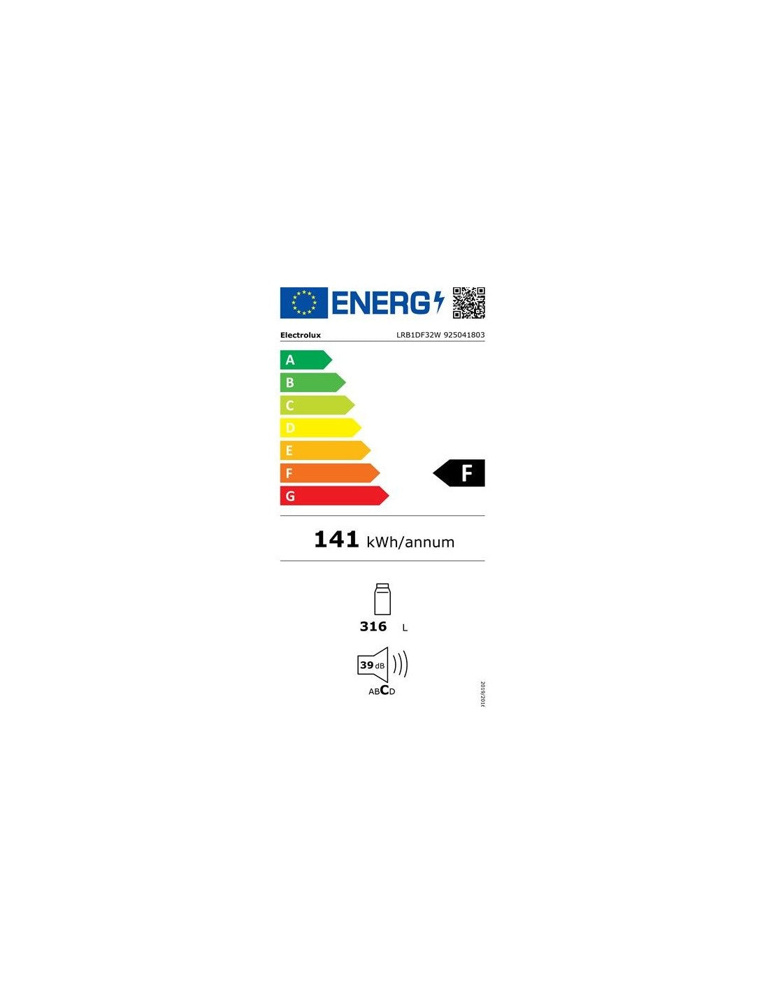 Réfrigérateur ELECTROLUX LRB1DF32WEM