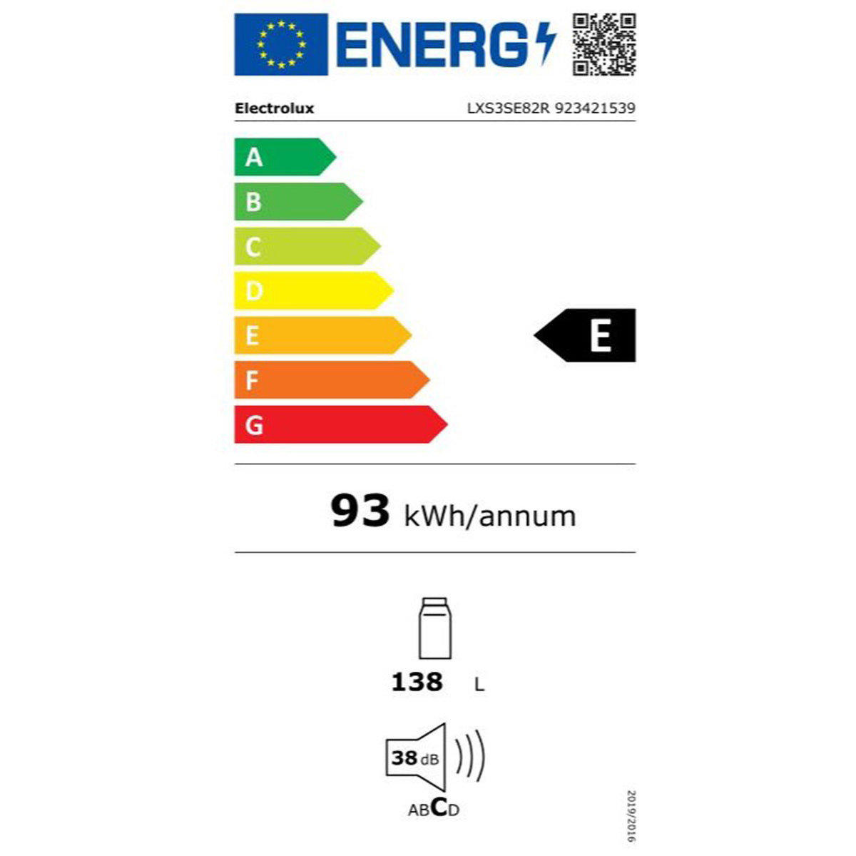 Réfrigérateur Encastrable 81.8 cm Série 300 ELECTROLUX LXS3SE82R