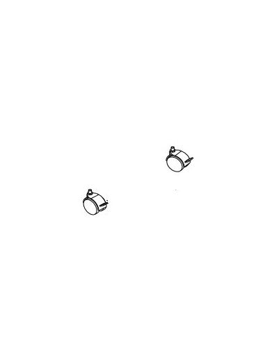 Ensemble 2 roulettes avec frein Campingaz Select 3 & 4 – 2188734