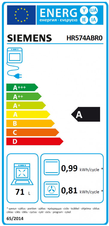 iQ300, Four intégrable avec fonction vapeur, 60 x 60 cm, Inox SIEMENS HR574ABR0