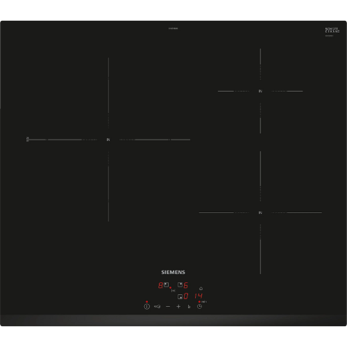 iQ100, Table à induction, 60 cm, Noir, sans cadre SIEMENS EH631BJB6E - vue 1