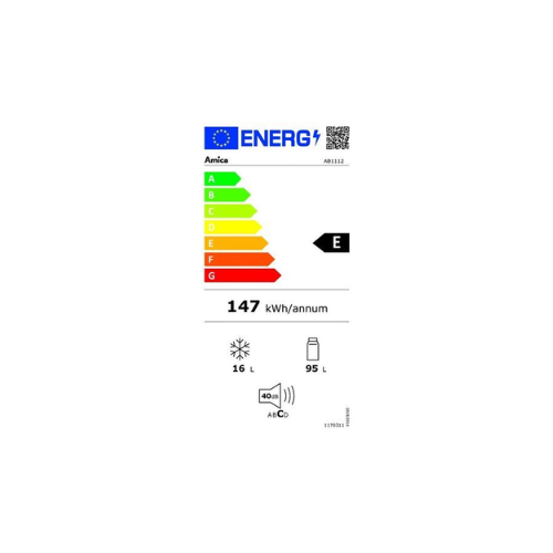 Réfrigérateur 1 porte intégrable AMICA AB1112 - vue 5