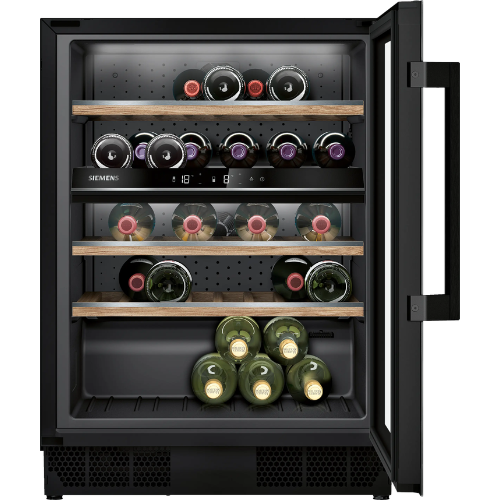 iQ500, Cave à vin avec porte en verre, 82 x 60 cm SIEMENS KU21WAHG0
