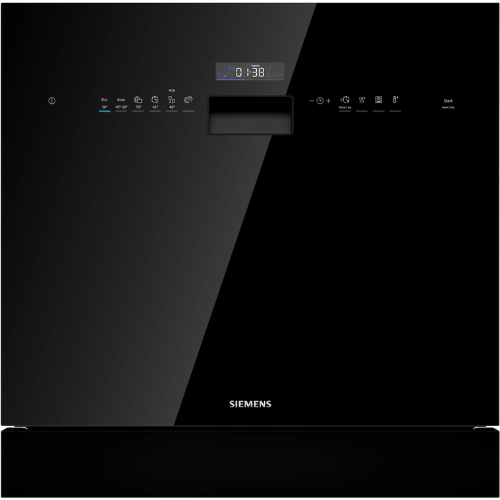 iQ500, Lave-vaisselle compact intégrable, 60 cm, Noir SIEMENS SC05IB00TE