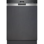 iQ500, Lave-vaisselle encastrable avec bandeau, 60 cm, Metallic SIEMENS SN55ES11CE
