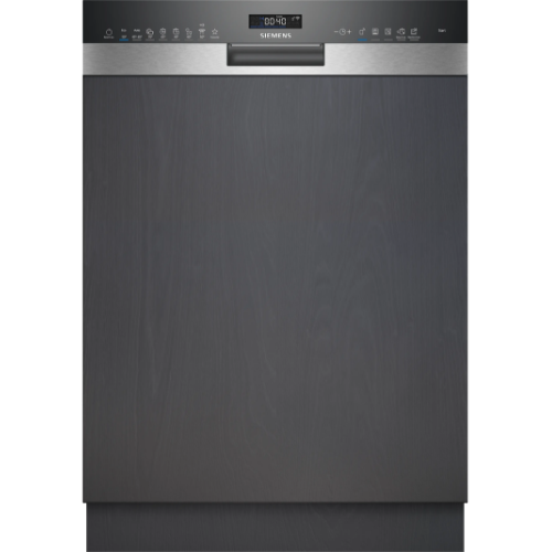 iQ500, Lave-vaisselle encastrable avec bandeau, 60 cm, Metallic SIEMENS SN55ES11CE