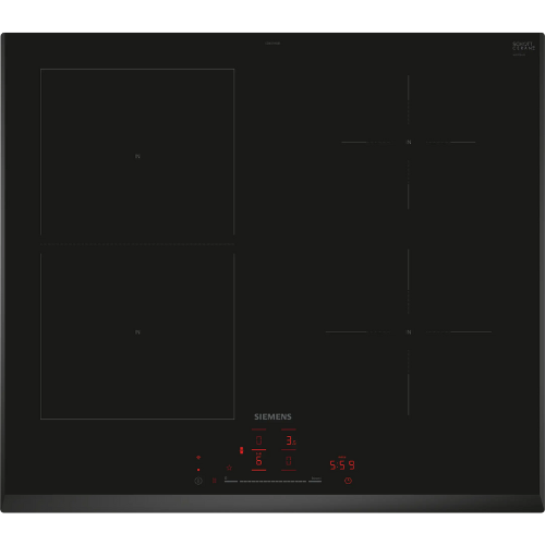iQ500, Table à induction, 60 cm, Noir, sans cadre SIEMENS ED651HSB1E - vue 1