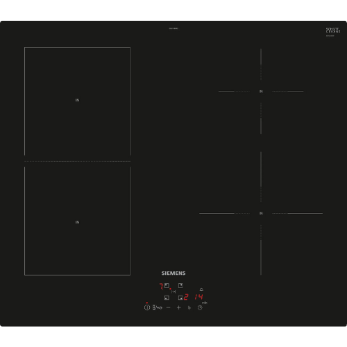 iQ500, Table à induction, 60 cm, Noir, sans cadre SIEMENS EE611BPB5E - vue 1