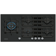 iQ500, Table gaz, 90 cm, Verre trempé, Noir SIEMENS EP9A6MI40 - vue 1