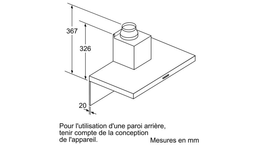 Hotte Murale Série 4 Inox 60 cm BOSCH DWB66FM50 - vue 5