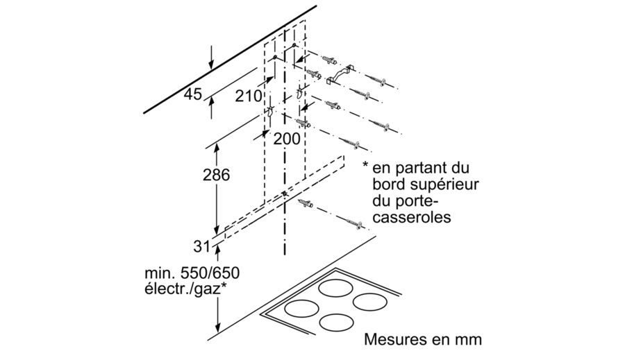 Hotte Murale Série 4 Inox 60 cm BOSCH DWB66FM50 - vue 7